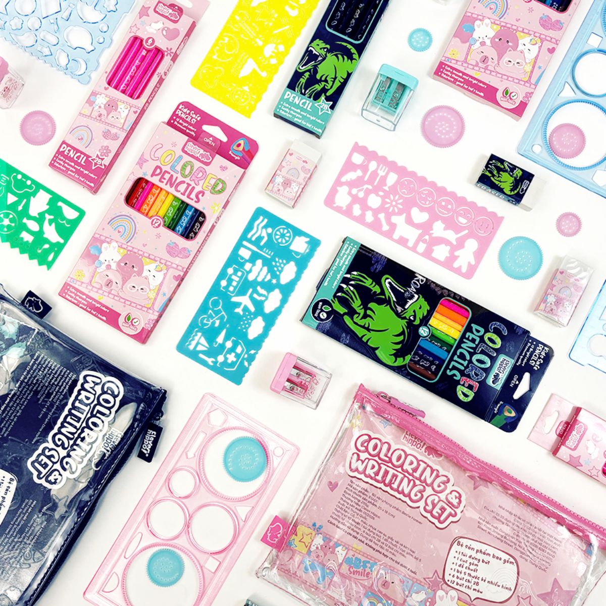 Bộ Văn Phòng Phẩm Dino Warriors CLEVERHIPPO STA02