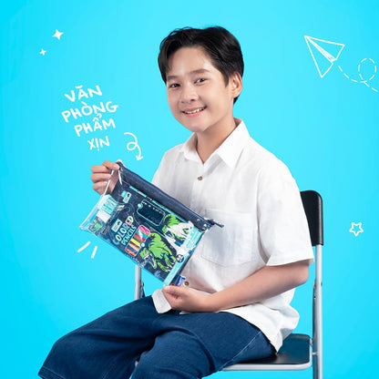 Bộ Văn Phòng Phẩm Dino Warriors CLEVERHIPPO STA02