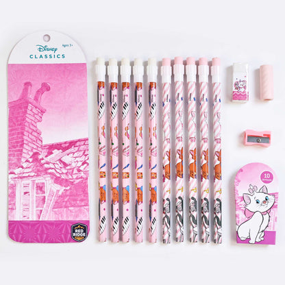 Combo 10 Bút Chì 2B Kèm Gôm, Gọt Disney Marie RED RIDGE 100834