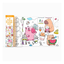 Sách Tô Màu Dạng Cuộn - Happy Capybara CLEVERHIPPO CR05