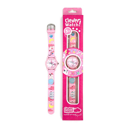 Đồng Hồ Clever Watch - Kitty Pinky Hồng Clever Hippo WG10