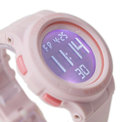 Đồng Hồ Digital Clever Watch Hồng Baby CLEVERHIPPO DW004