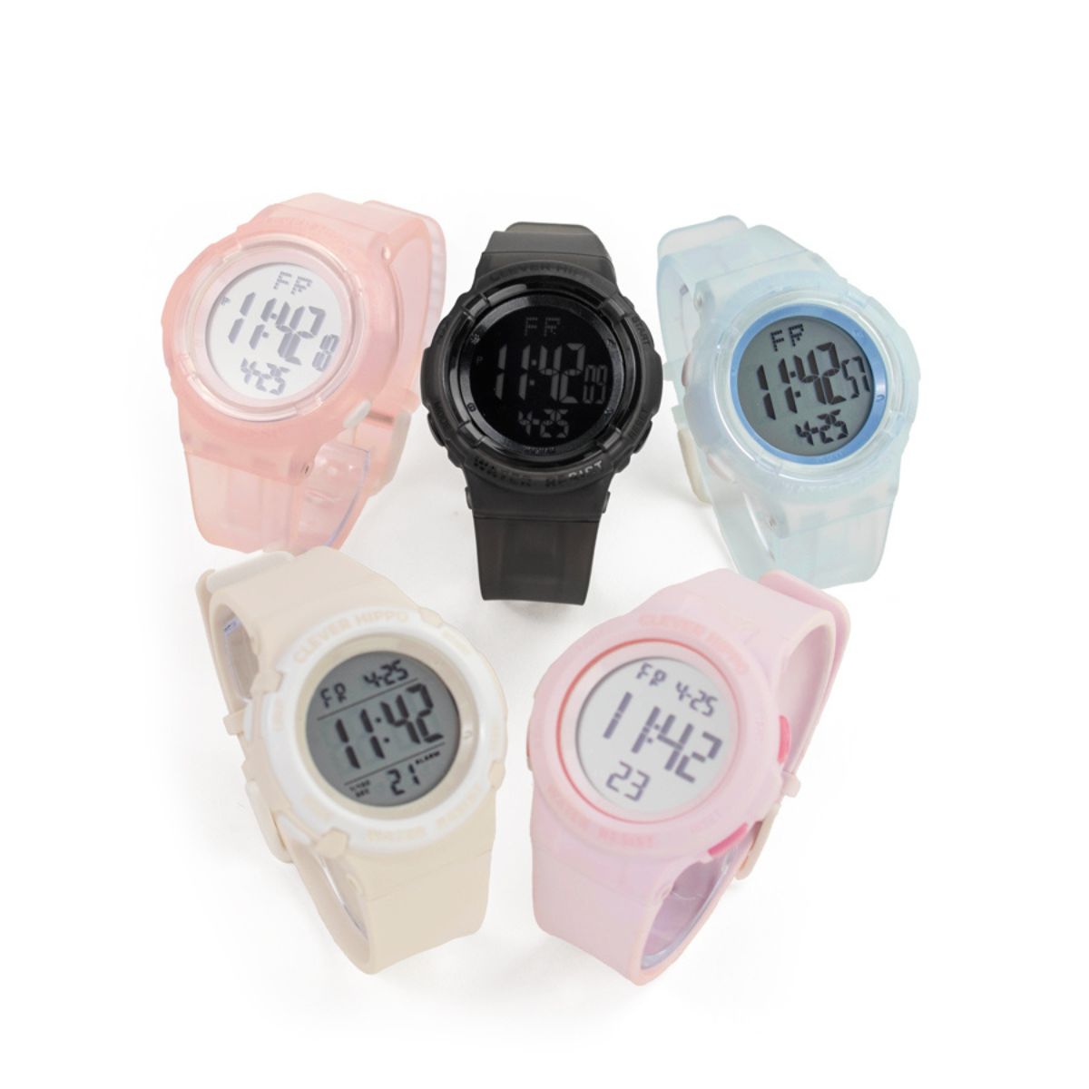 Đồng Hồ Digital Clever Watch Xanh Tươi Mới CLEVERHIPPO DW005
