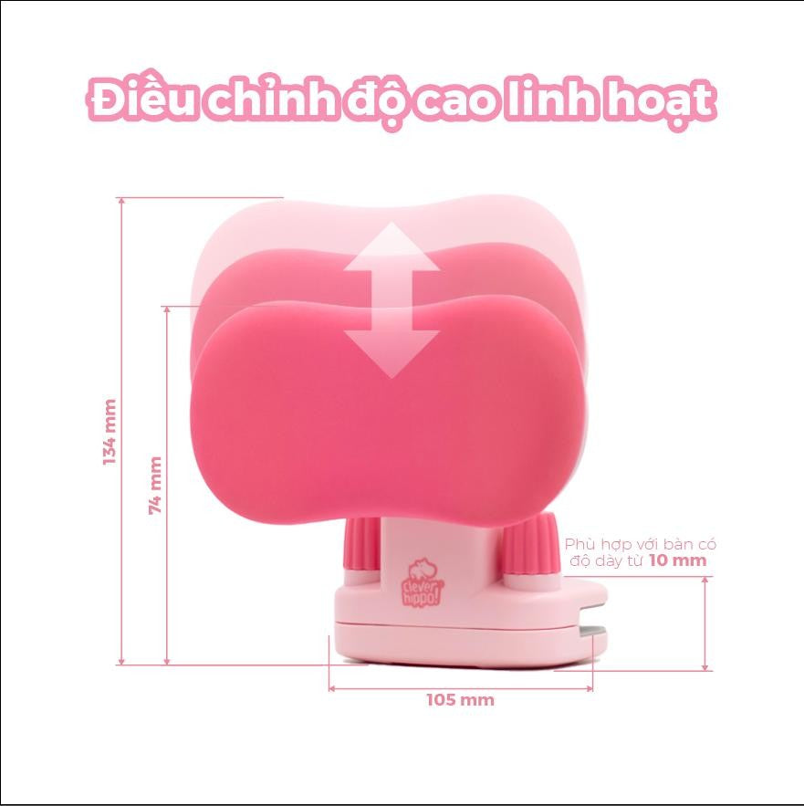Giá Đỡ Điều Chỉnh Tư Thế Ngồi Pro-Posture Hồng CLEVER HIPPO MS-PP2401/PINK