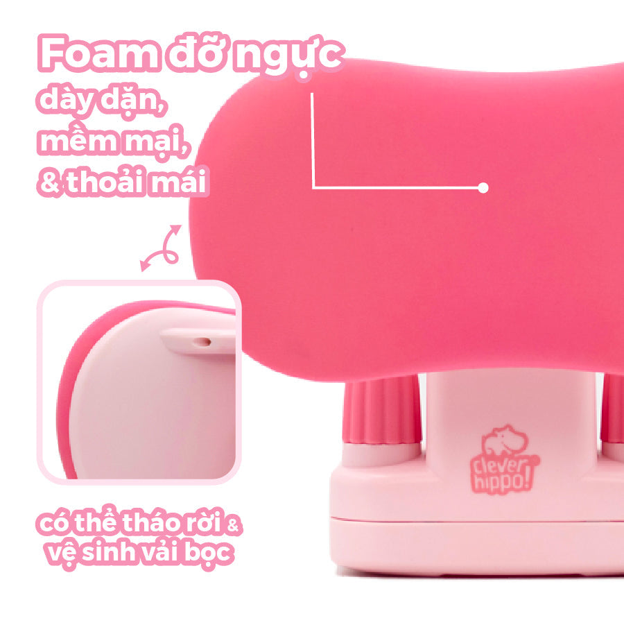 Giá Đỡ Điều Chỉnh Tư Thế Ngồi Pro-Posture Hồng CLEVER HIPPO MS-PP2401/PINK