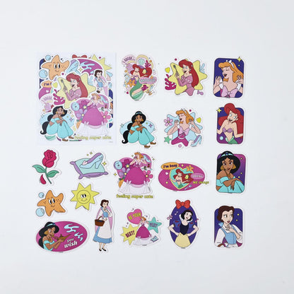 Hình Dán Phát Sáng Trong Bóng Tối Disney Princess RED RIDGE 101451