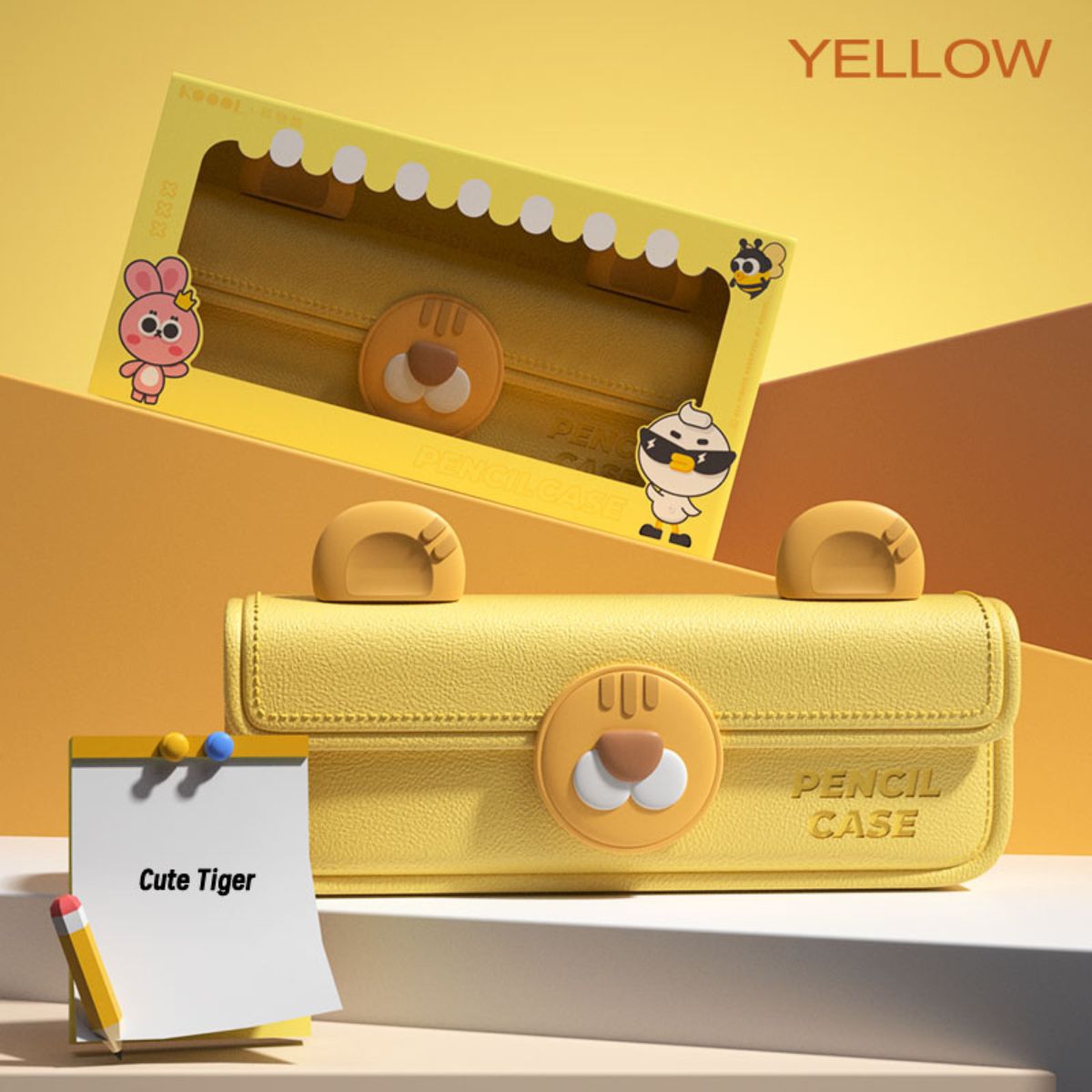 Hộp Viết KOOOL Hổ Vàng K68/YELLOW