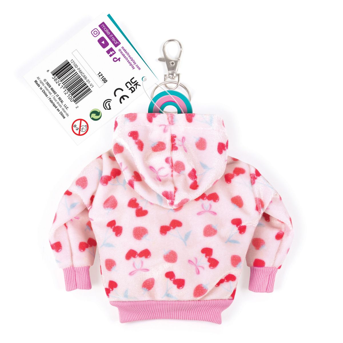 Móc Khóa Đồ Dùng Học Tập Mini Dáng Hoodie 3C4G 12100