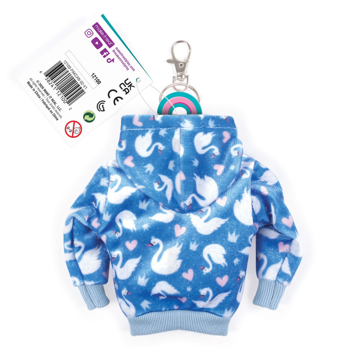 Móc Khóa Đồ Dùng Học Tập Mini Dáng Hoodie 3C4G 12100