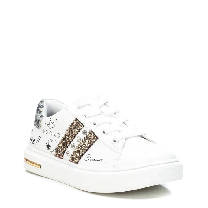 Sneakers Kids PU Sparkle Gold S33