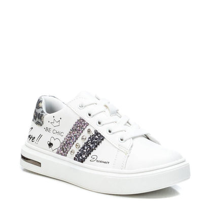 Sneakers Kids PU Sparkle Silver S32