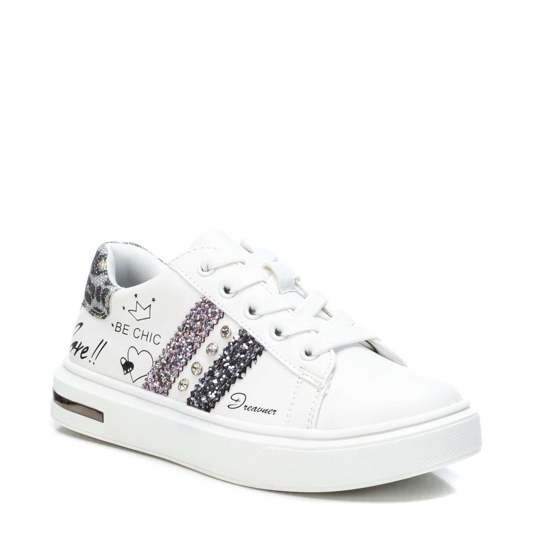 Giày Sneakers Kids PU Sparkle Silver S33