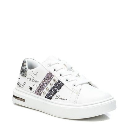 Giày Sneakers Kids PU Sparkle Silver S38