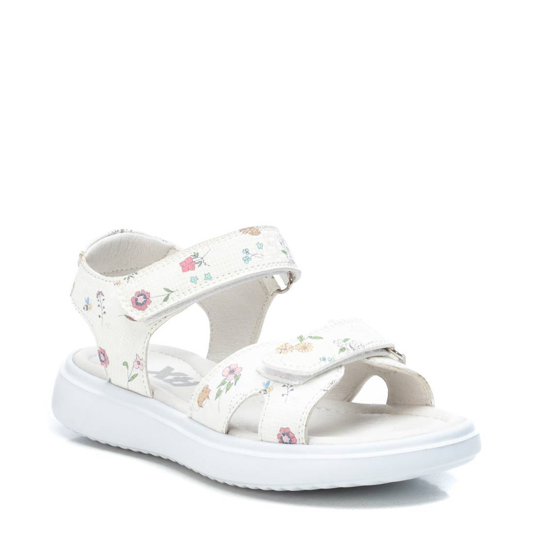 Kids Sandals PU Floral White S31