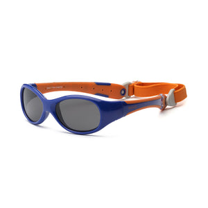 Navy Orange 0+ flexible frame sunglasses