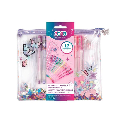 Lovely combo of glitter pen box, gel pen and charm