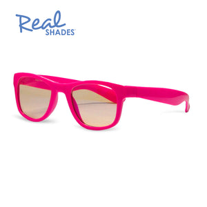 Neon Pink blue light blocking glasses