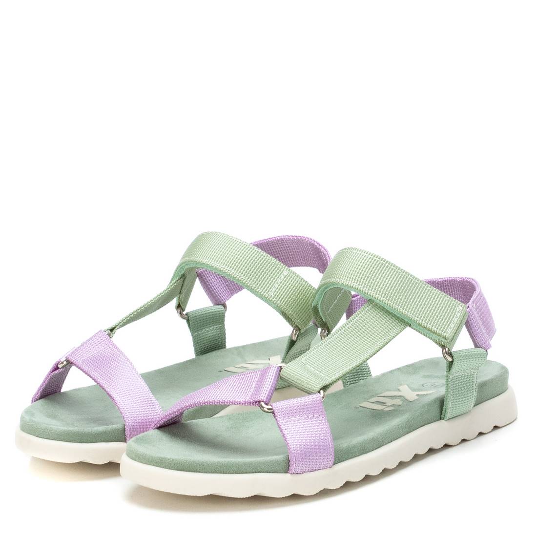 Kids Sandals Textile Triangle Aqua S31