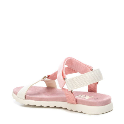 Kids Sandals Textile Triangle Pink S37