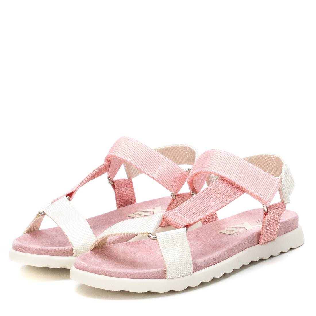 Kids Sandals Textile Triangle Pink S37