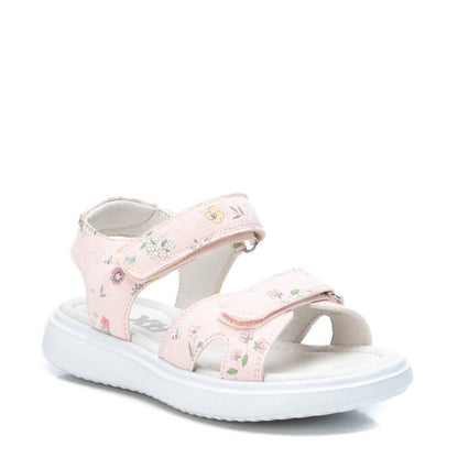 Giày Sandals Kids PU Floral Hồng S33