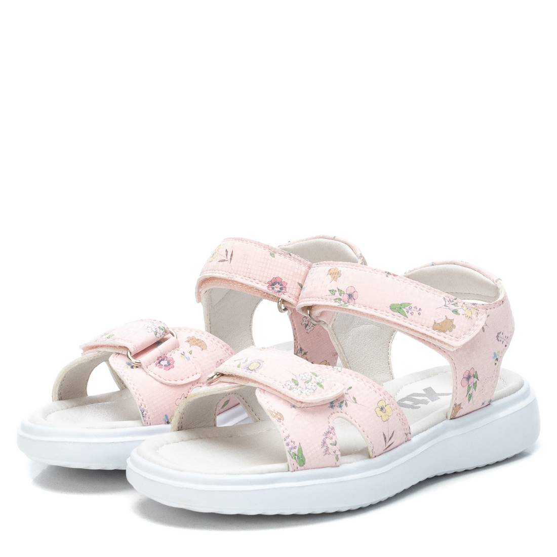 Kids Sandals PU Floral Pink S30