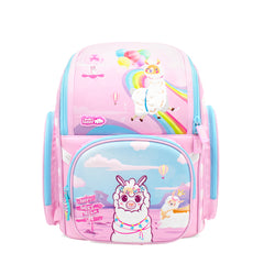 Balo Đi Học Fancy - Alpaca Tinh Nghịch Hồng CLEVER HIPPO BA1215