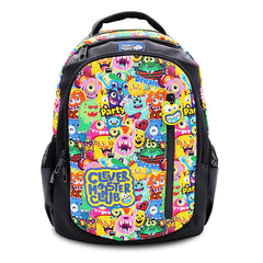 Balo Đi Học, Đi Chơi Zipit - Clever Monster Đen CLEVER HIPPO BM9202