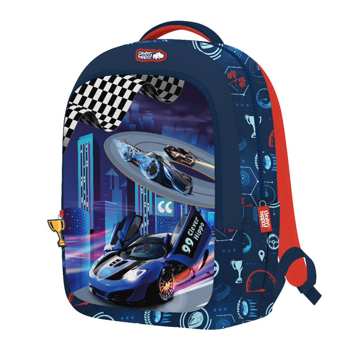 Easy Go Backpack - Racing Car Blue