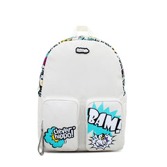 Balo Đi Học, Đi Chơi HiPock - Street Style Trắng CLEVER HIPPO BST8202