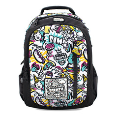 Balo Đi Học, Đi Chơi Zipit - Street Style Trắng CLEVER HIPPO BST9204