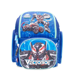 Fancy Backpack - Super Robo Vectobot Blue