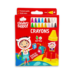 Colorful Crayon Set - 16 colors CLEVERHIPPO CRAYON1601