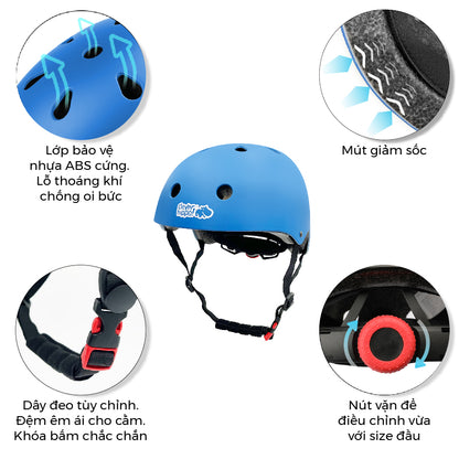 Nón bảo hiểm Clever Helmet Xanh