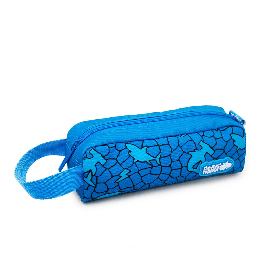 Classic pencil case - Shark Cage Blue