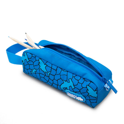 Classic pencil case - Shark Cage Blue