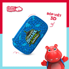 Hộp Bút 3D - Shark Cage Xanh CLEVER HIPPO HS1109