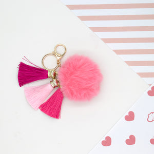 Pom Pom keychain - Dreamy Girl