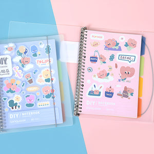 Languo- PP Heart plastic cover notebook