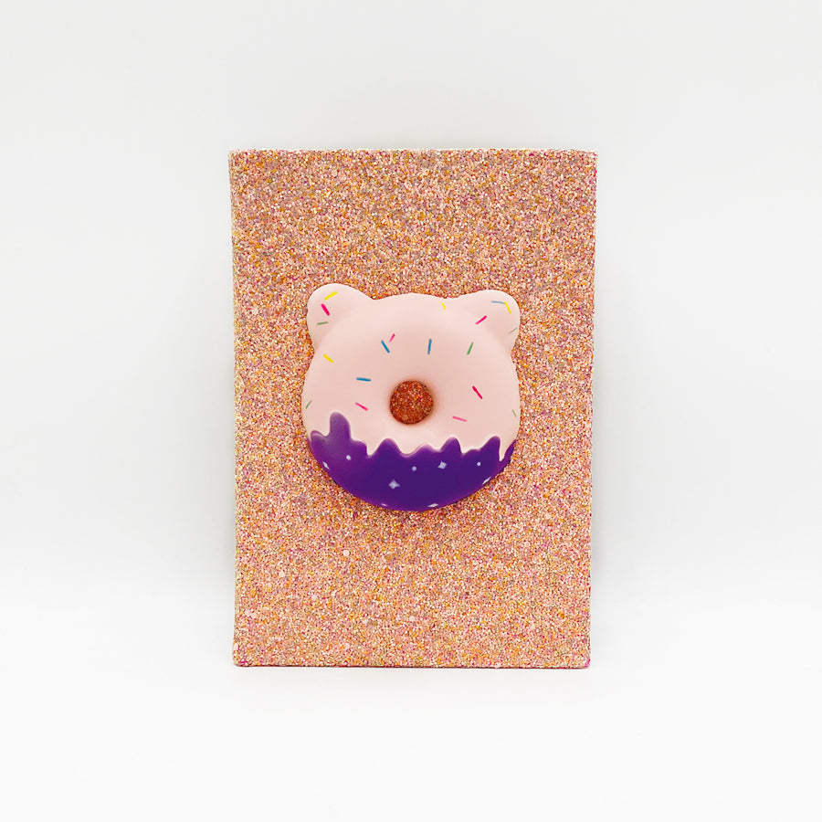 Stationery set - Glittery Donut Pink