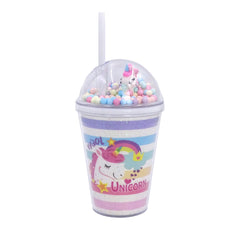 Clever Cup - Ly nhựa Rainbow Unicorn Hồng CLEVER HIPPO PCUP01