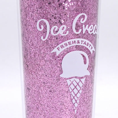 Clever Cup - Ly nhựa Sparkle Ice Cream Hồng