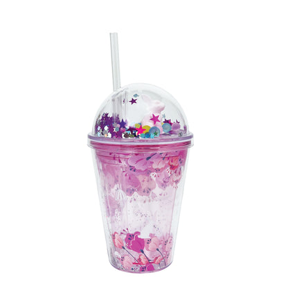 Plastic cup Clever Cup Fairy Forest Pink CLEVERHIPPO PCUP06