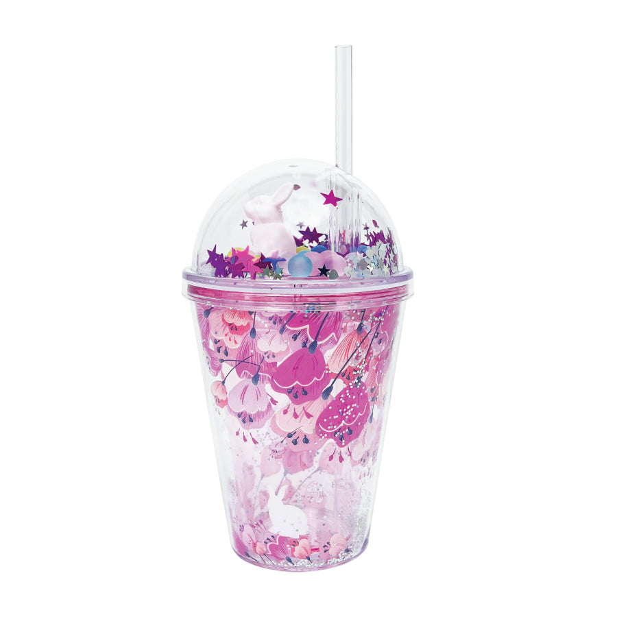 Ly nhựa Clever Cup Fairy Forest Hồng CLEVERHIPPO PCUP06