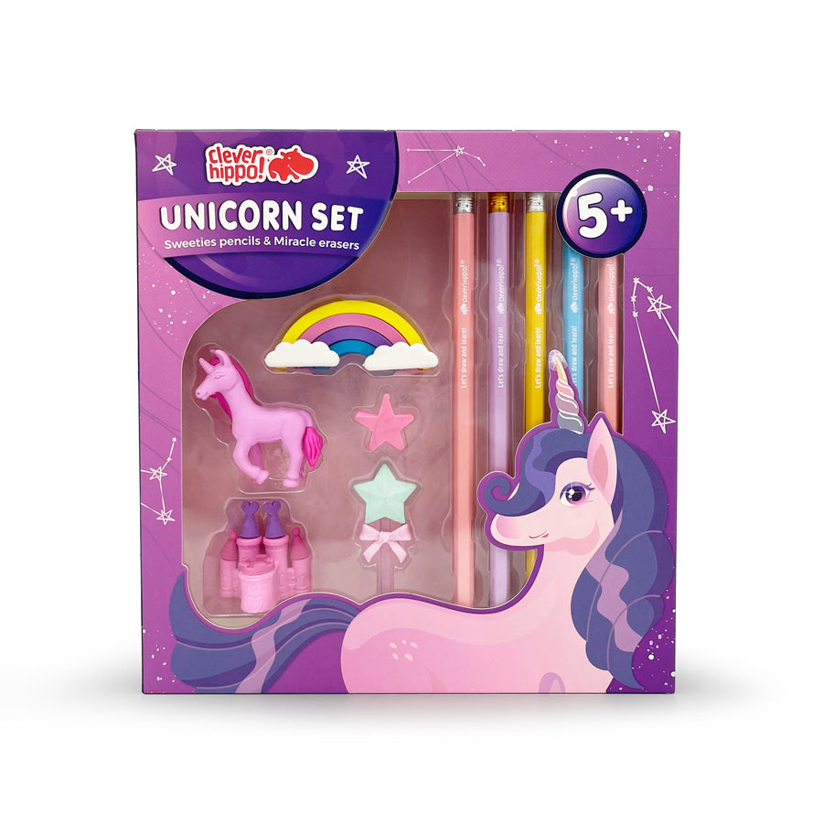 Combo gôm và bút chì Kingdom of Unicorn
