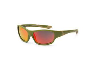 Army Green Orange sports sunglasses