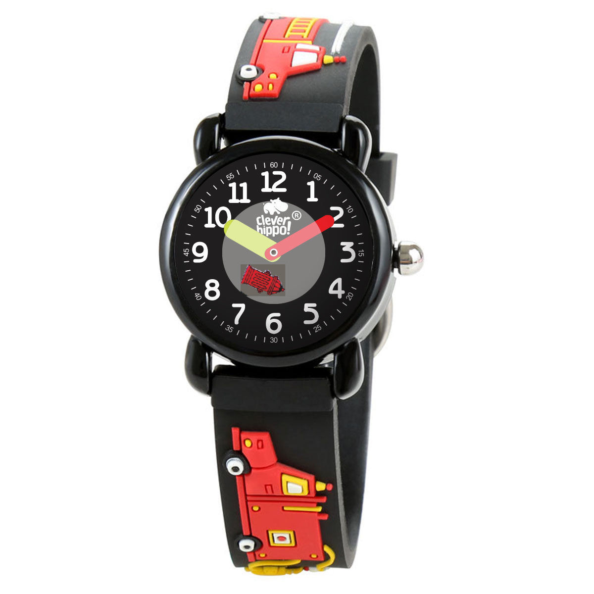 Đồng hồ Clever Watch - Firetruck Đen