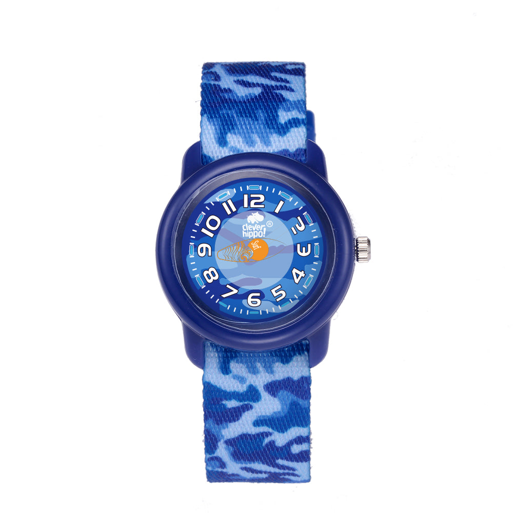 Đồng hồ Clever Watch - Camo Xanh Biển
